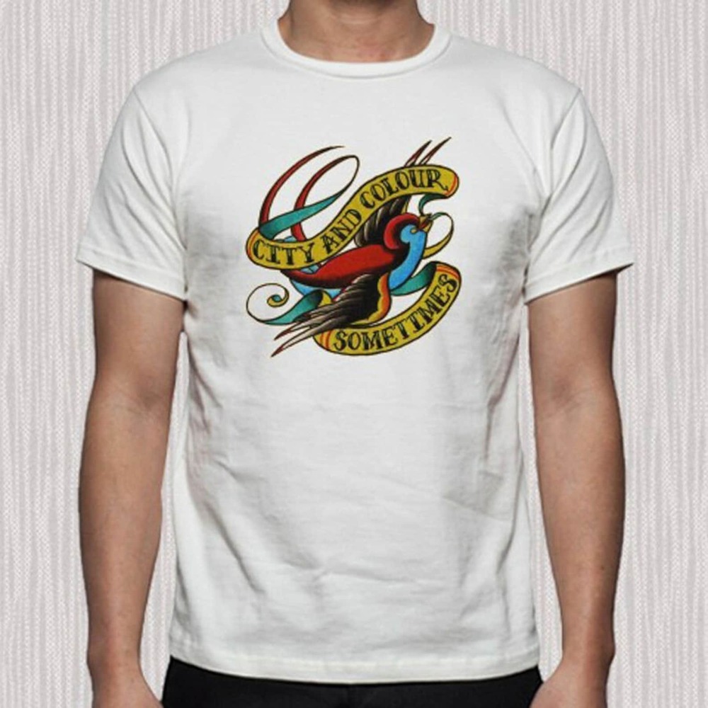 Top City And Colour Sometimes The Album Cover Logo White TShirt